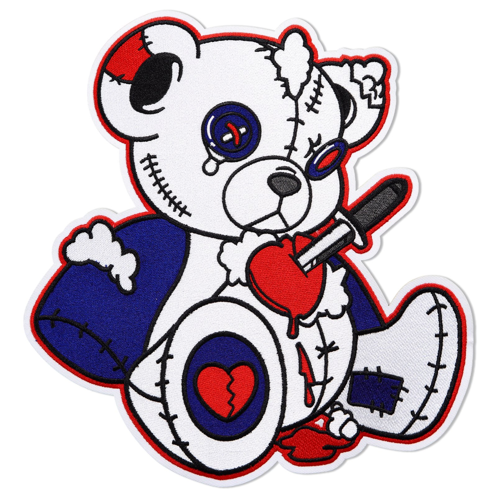 Factory Price Custom Bear Embroidered Patch For Clothing